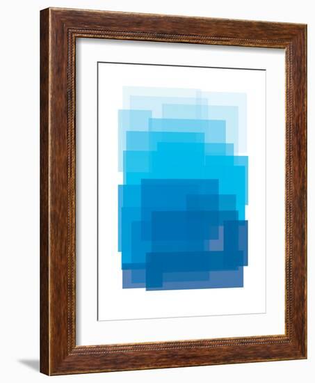 Blue Ombre-Ashlee Rae-Framed Art Print