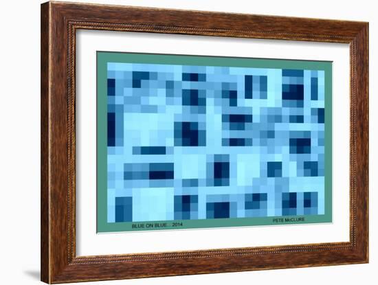 BLUE ON BLUE, 2014-Peter McClure-Framed Giclee Print