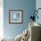Blue On Blue Coffee Pot-Larry Hunter-Framed Giclee Print displayed on a wall