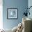Blue On Blue Coffee Pot-Larry Hunter-Framed Giclee Print displayed on a wall