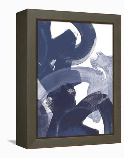 Blue on Blue I-June Vess-Framed Stretched Canvas