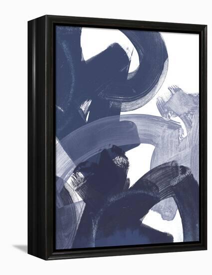 Blue on Blue I-June Vess-Framed Stretched Canvas