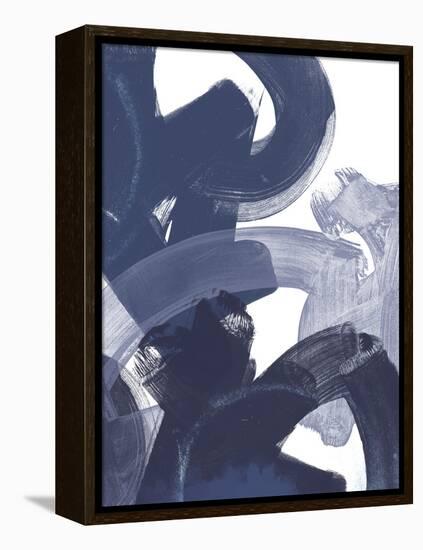 Blue on Blue I-June Vess-Framed Stretched Canvas