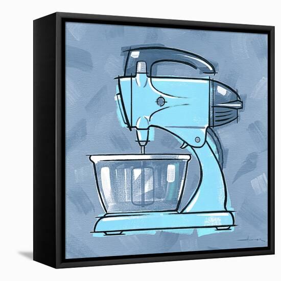 Blue On Blue Mixer-Larry Hunter-Framed Premier Image Canvas