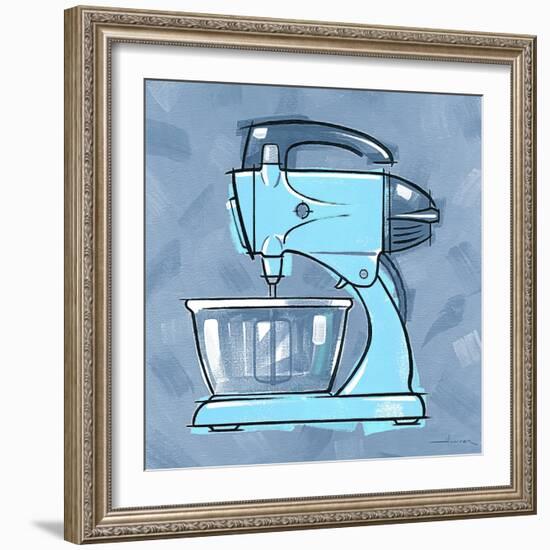 Blue On Blue Mixer-Larry Hunter-Framed Giclee Print