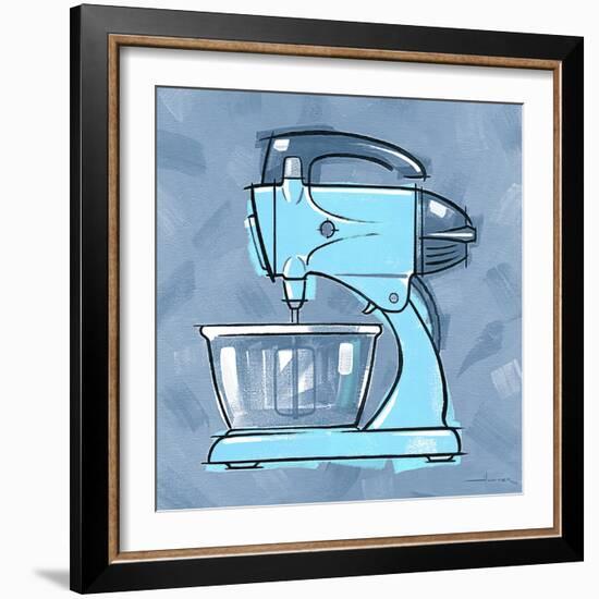 Blue On Blue Mixer-Larry Hunter-Framed Giclee Print