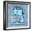 Blue On Blue Mixer-Larry Hunter-Framed Giclee Print