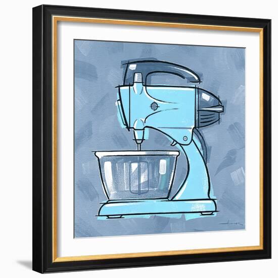 Blue On Blue Mixer-Larry Hunter-Framed Giclee Print