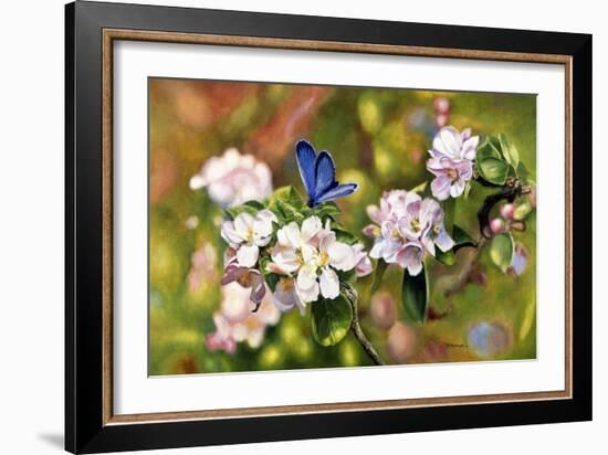 Blue On Pink-Bill Makinson-Framed Giclee Print