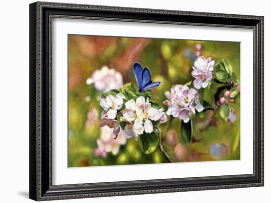 Blue On Pink-Bill Makinson-Framed Giclee Print