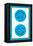 Blue Opposed Happy Faces-null-Framed Stretched Canvas