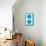 Blue Opposed Happy Faces-null-Mounted Art Print displayed on a wall