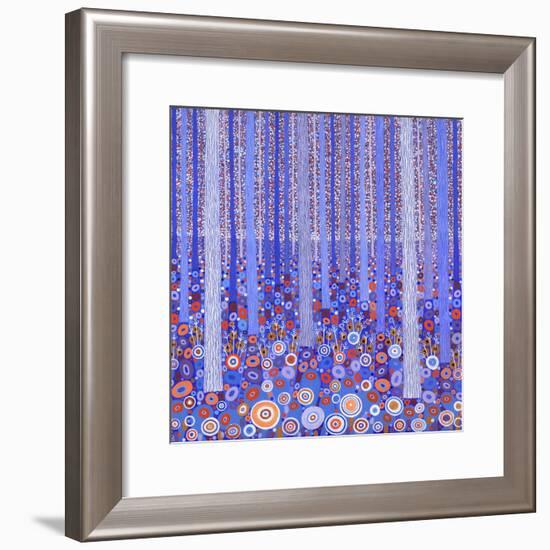 Blue Orange Forest, 2015-David Newton-Framed Giclee Print