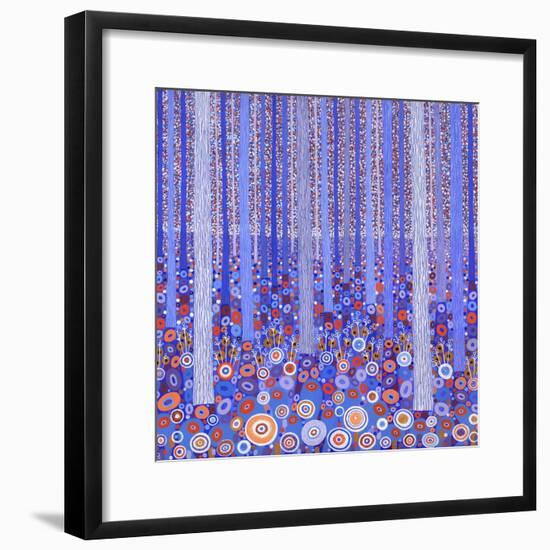 Blue Orange Forest, 2015-David Newton-Framed Giclee Print