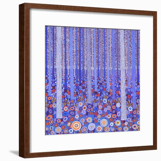 Blue Orange Forest, 2015-David Newton-Framed Giclee Print