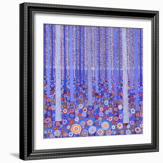 Blue Orange Forest, 2015-David Newton-Framed Giclee Print