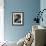 Blue Orange Layers 2-Jenny Kraft-Framed Art Print displayed on a wall