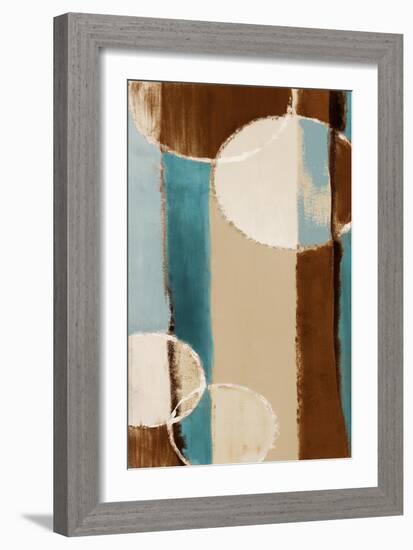 Blue Orbiting Moons III-Lanie Loreth-Framed Art Print