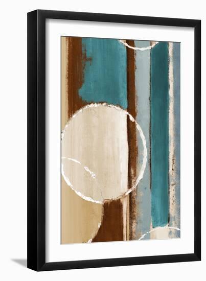 Blue Orbiting Moons IV-Lanie Loreth-Framed Art Print