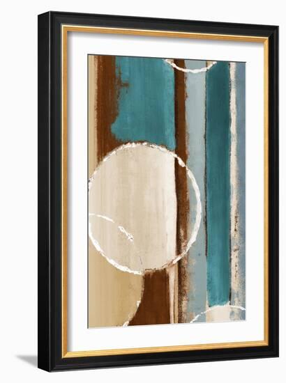 Blue Orbiting Moons IV-Lanie Loreth-Framed Art Print