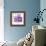 Blue Orchid-null-Framed Art Print displayed on a wall