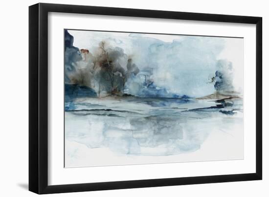 Blue Outlook-null-Framed Art Print