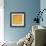 Blue Over Orange-Carmine Thorner-Framed Art Print displayed on a wall