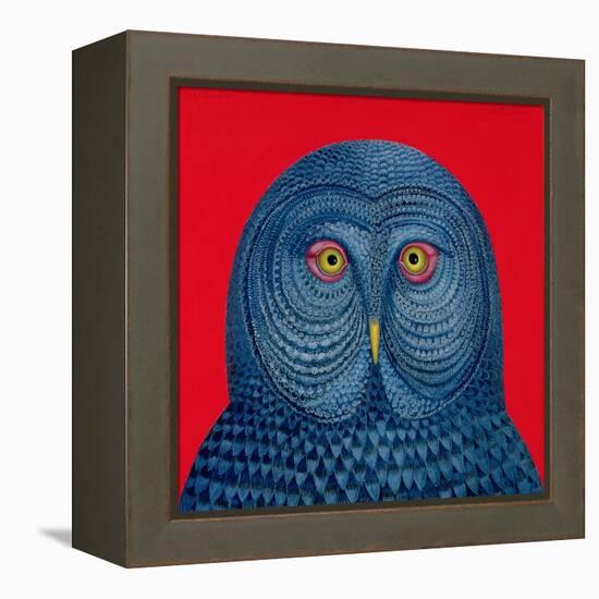 Blue Owl, 1995-Tamas Galambos-Framed Premier Image Canvas