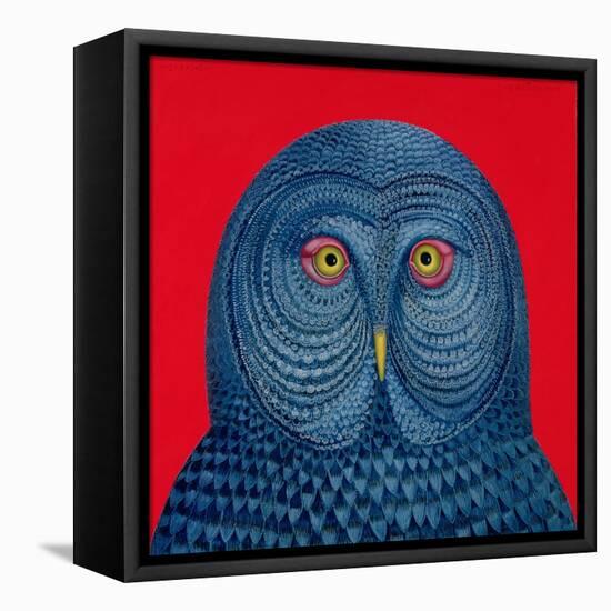 Blue Owl, 1995-Tamas Galambos-Framed Premier Image Canvas