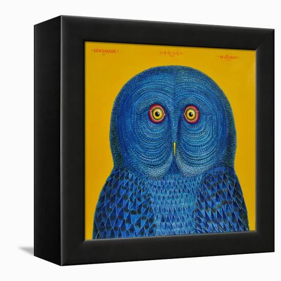 Blue Owl, 2015-Tamas Galambos-Framed Premier Image Canvas