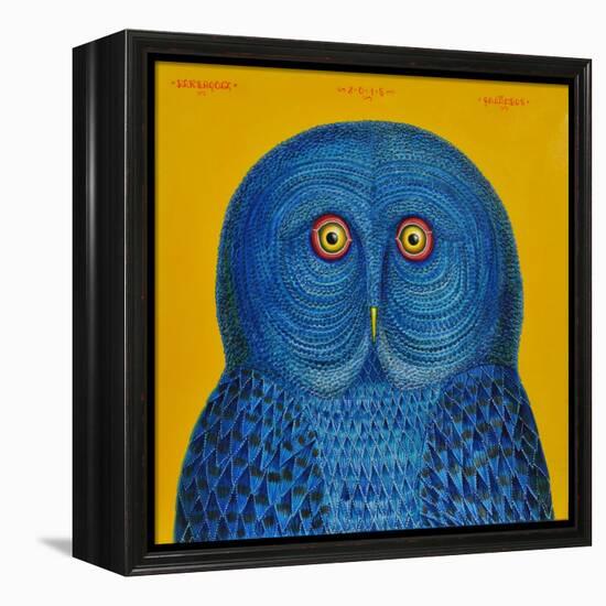 Blue Owl, 2015-Tamas Galambos-Framed Premier Image Canvas