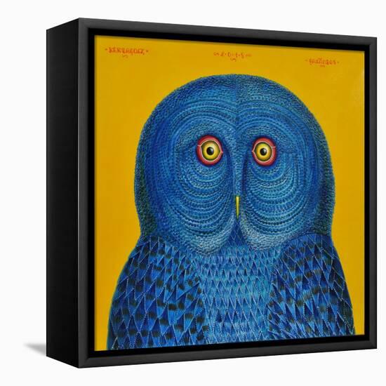 Blue Owl, 2015-Tamas Galambos-Framed Premier Image Canvas