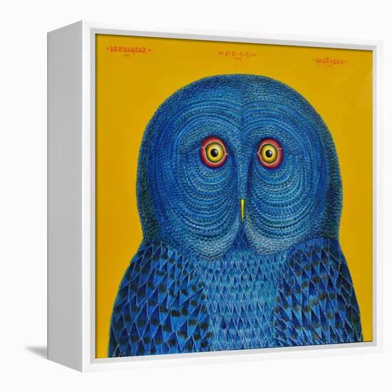 Blue Owl, 2015-Tamas Galambos-Framed Premier Image Canvas