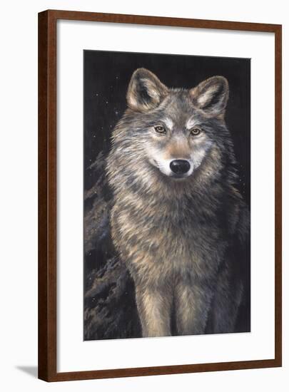 Blue Owl - Wolf-Penny Wagner-Framed Premium Giclee Print