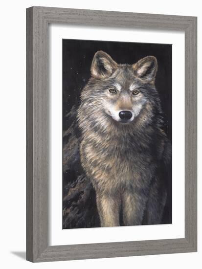 Blue Owl - Wolf-Penny Wagner-Framed Giclee Print