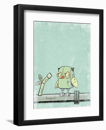 Blue Owl-Michael Murdock-Framed Giclee Print