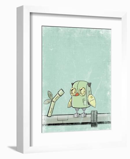 Blue Owl-Michael Murdock-Framed Giclee Print