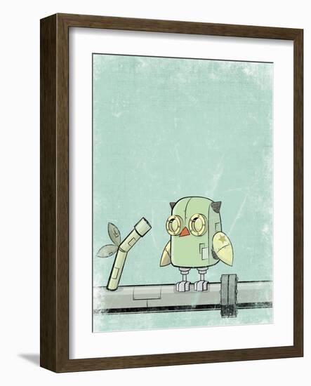 Blue Owl-Michael Murdock-Framed Giclee Print