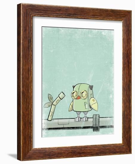 Blue Owl-Michael Murdock-Framed Giclee Print