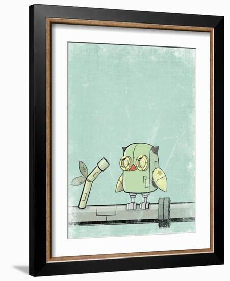 Blue Owl-Michael Murdock-Framed Giclee Print