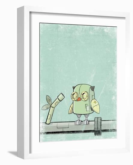 Blue Owl-Michael Murdock-Framed Giclee Print