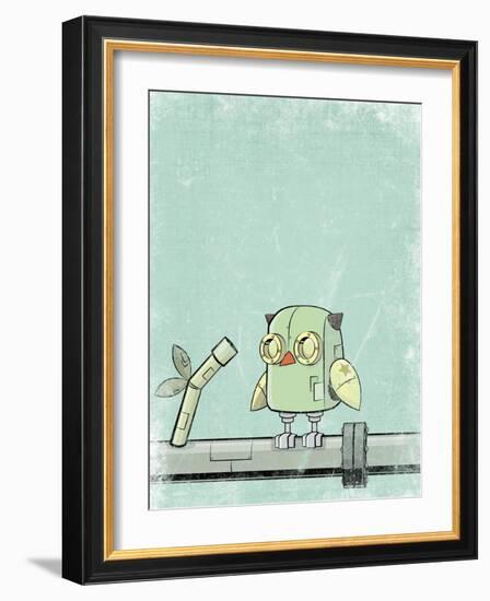 Blue Owl-Michael Murdock-Framed Giclee Print