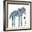 Blue Painted Pony-Wyanne-Framed Giclee Print