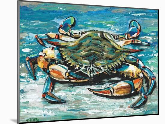 Blue Palette Crab I-Carolee Vitaletti-Mounted Art Print