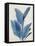 Blue Palm Leaves I-Aria K-Framed Stretched Canvas