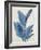 Blue Palm Leaves I-Aria K-Framed Art Print