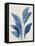 Blue Palm Leaves II-Aria K-Framed Stretched Canvas