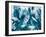 Blue Palms III-Suzanne Wilkins-Framed Art Print