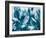 Blue Palms III-Suzanne Wilkins-Framed Art Print