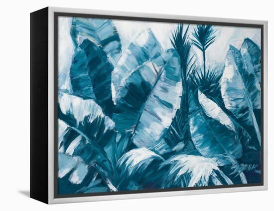 Blue Palms III-Suzanne Wilkins-Framed Stretched Canvas